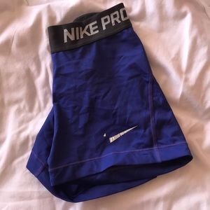 Blue/Purple Nike Pro Spandex